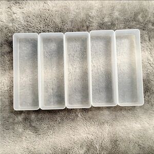 Target Frosted Clear Stackable Stationary Kitchen Makeup Storage Organizer